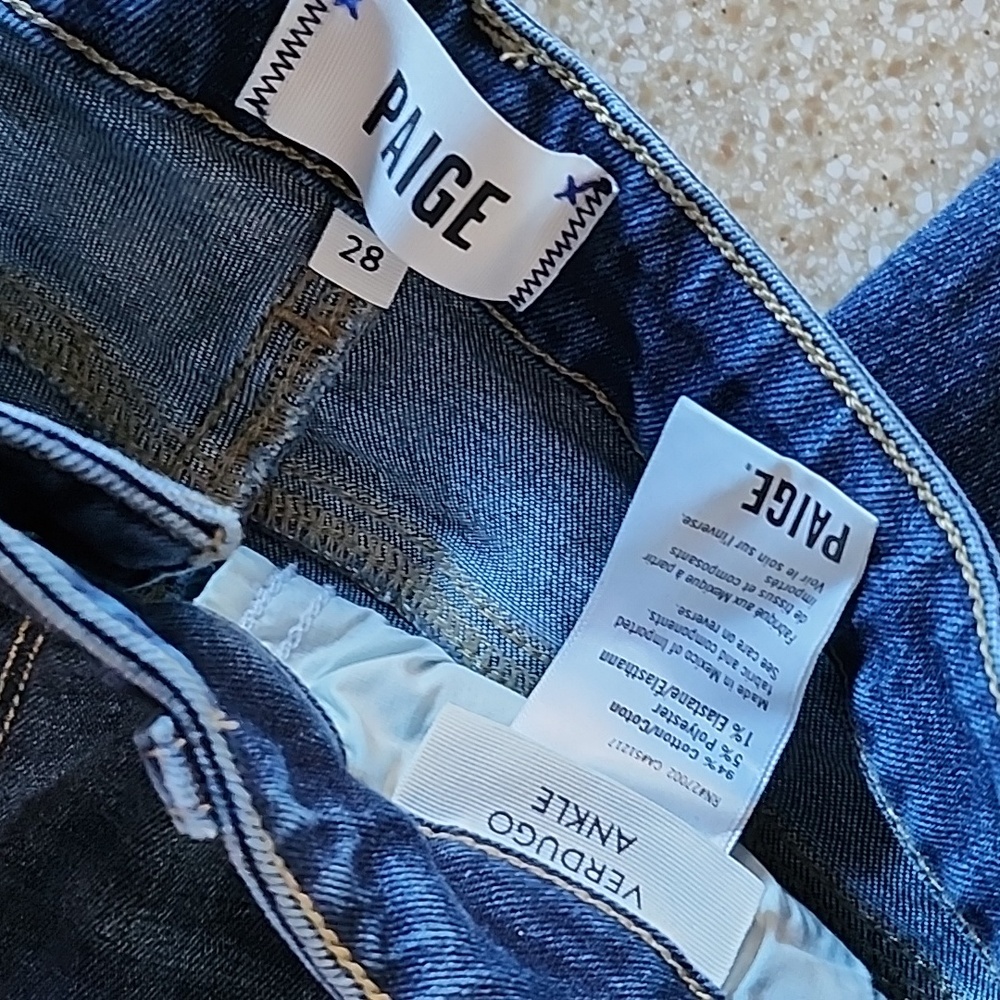 PAIGE Verdugo Ankle Skinny Mid-Rise Jeans Size 28 - Picture 4 of 12